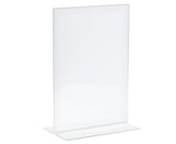 3x Sandleford A6 Double-Sided T-Shape Sign Holder Bulk Pack - Portrait (10.6x4x15.2cm)