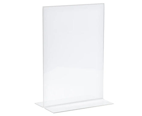 3x Sandleford A6 Double-Sided T-Shape Sign Holder Bulk Pack - Portrait (10.6x4x15.2cm)