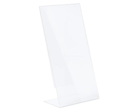 3x Sandleford DL Slanted Sign Holder Bulk Pack - Portrait (11x5x22cm)