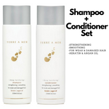 2pcs Set Terre A Mer Deep Fortifying Keratin Hair Shampoo + Conditioner Strengthening Smoothing 250ml