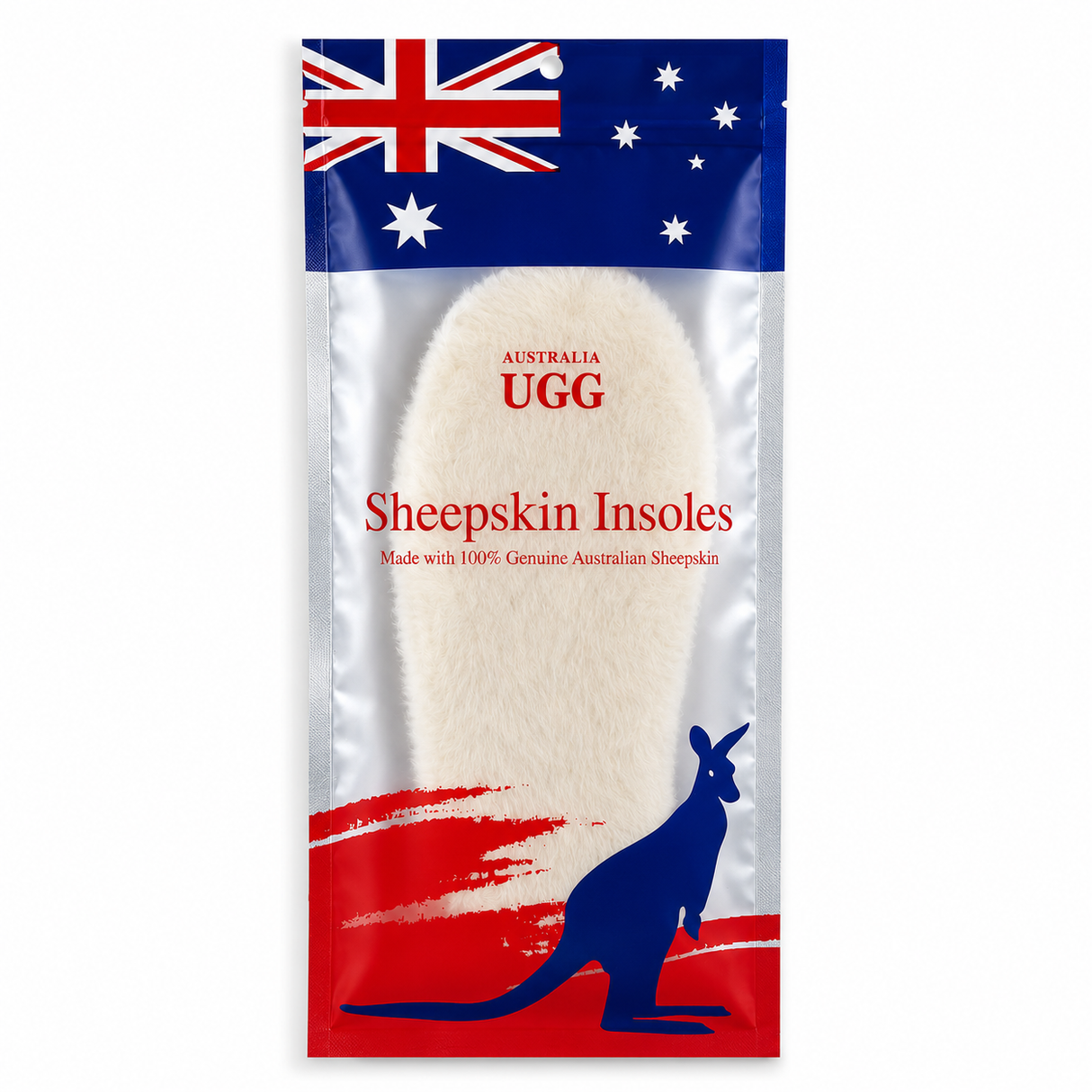 Australian Sheepskin Insoles for UGG Boots/Slippers/Shoes - Cream (Flexible Warm & Soft)