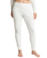 Womens Thermal Beige Cotton Long Janes Pants - Base Layer Bottoms Underwear