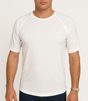 Mens Merino Wool Blend Short Sleeve Thermal Top - Natural (Base Layer Underwear)
