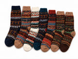 12 Pairs Mens American Alpaca Wool Blend Socks - Assorted Colours (One Size Fits Most)