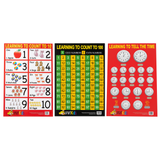 3-Pack "Maths & Numbers" Educational Posters- A2 Size (Printed in Australia)