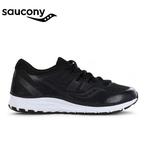 Saucony Guide ISO 2 Kids Youth Sneakers - Black/White (Medium Width Shoes/Runners)