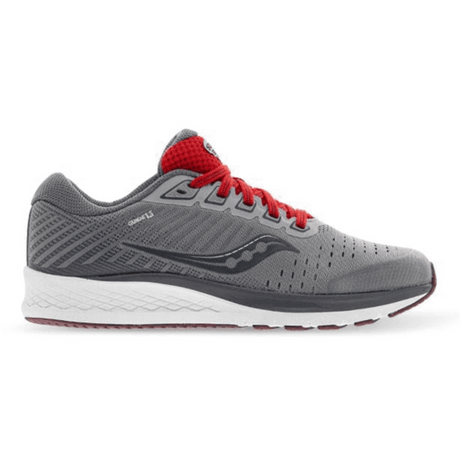 Saucony Guide 13 Big Kids Sneakers- Alloy/Red (Boys/Girls Walking Shoes)
