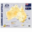 Learning About Australia Educational Poster - A2 Size (Printed in Australia) - Landscape
