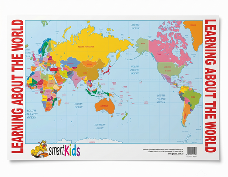 4-Pack "Little Explorer" Educational Posters - A2 Size (Printed in Australia)