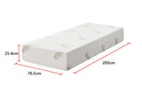 Premium Half Queen Memory Foam Mattress w/ Organic Cotton Fabric