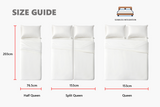 2pcs Set Half Queen Electric Adjustable Bed Base & Premium Memory Foam Mattress