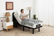 2pcs Set Half Queen Electric Adjustable Bed Base & Premium Memory Foam Mattress
