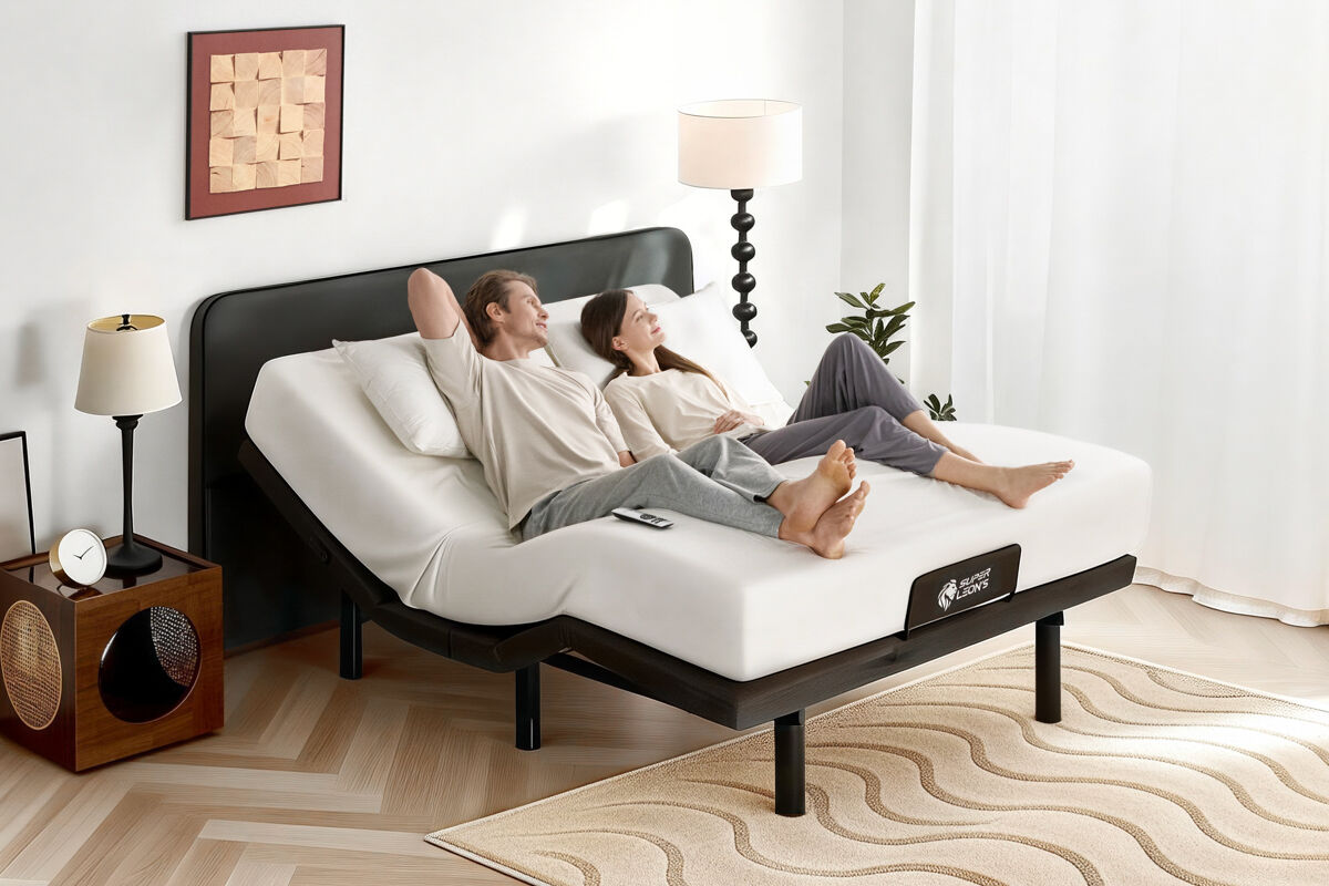 2pcs Set Queen Electric Adjustable Bed Base & Premium Memory Foam Mattress