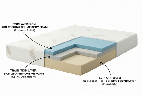 2x Electric Adjustable Bed Bases & 2x Premium Memory Foam Mattresses - Half Queen Set (4pcs)
