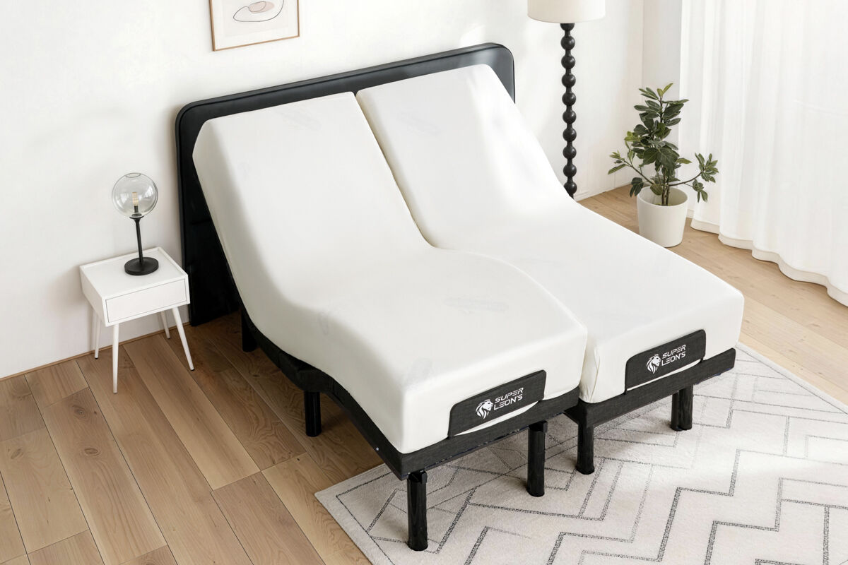 Zero Gravity Electric Adjustable Bed Base Frame w/ OKIN Motors Anti Snore - Split Queen