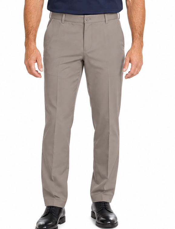 Sporte Leisure Mens Dri-Sporte Tech Trouser Pants Adjustable Waistband in Pebble