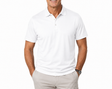 Sporte Leisure Mens Double Mercerised Egyptian Cotton Solid Polo Shirt in White - XL