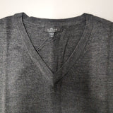 Sporte Leisure Womens V-Neck Wool Blend Knit Vest in Carbon