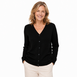 Sporte Leisure Womens Wool Knit Cardigan - Black (Pullover Jumper)