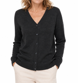 Sporte Leisure Womens Wool Knit Cardigan - Carbon (Pullover Jumper)