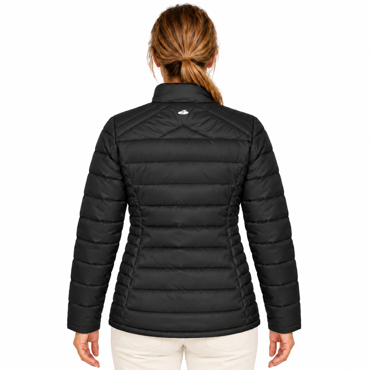 Sporte Leisure Womens "Whistler" Puffer Soft-Tec Quilted Jacket in Black