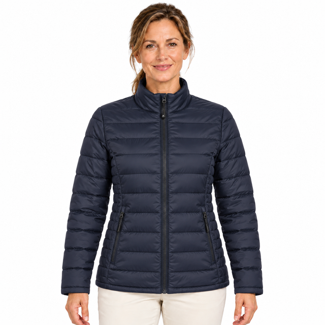 Sporte Leisure Womens "Whistler" Soft-Tec Puffer Jacket - Midnight Navy (Quilted)