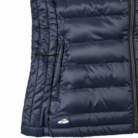Sporte Leisure Womens Puffer Vest w/ Zip "Whistler" Quilted Wind-Tec - Midnight Navy