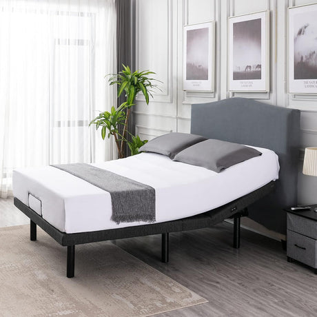 Electric Queen Adjustable Bed Frame & Memory Foam Mattress Set (Zero Gravity & Dual Motors)