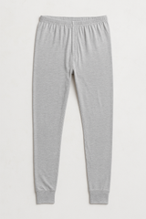 Mens Cotton Long John Thermal Pants Underwear Warm Winter Base Layer in Grey