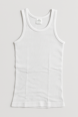 2pcs Set Mens White Cotton Thermal Singlet Top & Long John Pants Underwear