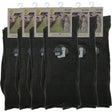6 Pairs Merino Wool Loose Top Thermal Socks Bulk Pack - Grey (Diabetic Circulation)