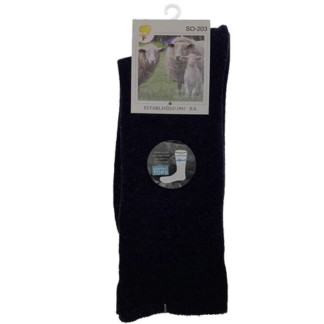 1 Pair Merino Wool Loose Top Thermal Socks - Navy (Diabetic Circulation)