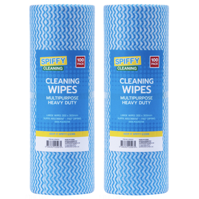 2 x Spiffy Cleaning Wipes Multipurpose 100pk