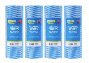 4x 100pk Cleaning Wipes Multipurpose Absorbent Kitchen Dirt Remover