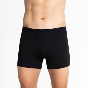 Merino Skins Mens 100% Merino Wool Thermal Trunks Boxer Short Underpants Underwear in Black