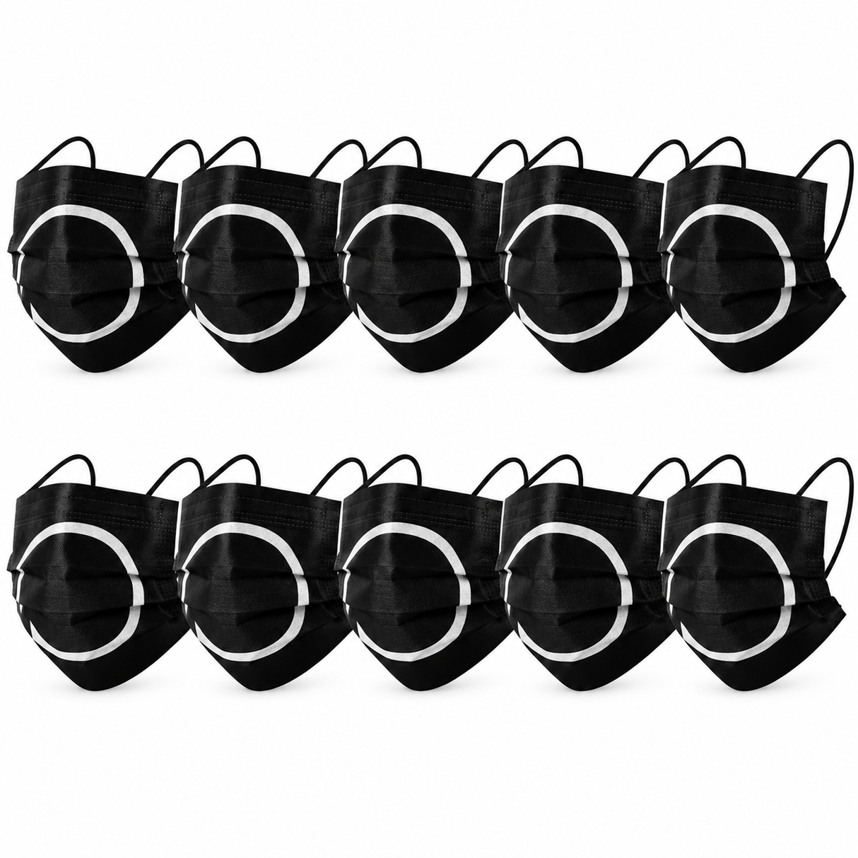 10x Squid Game Circle Disposable Face Masks - 3 Ply (Dust & Air Filter)
