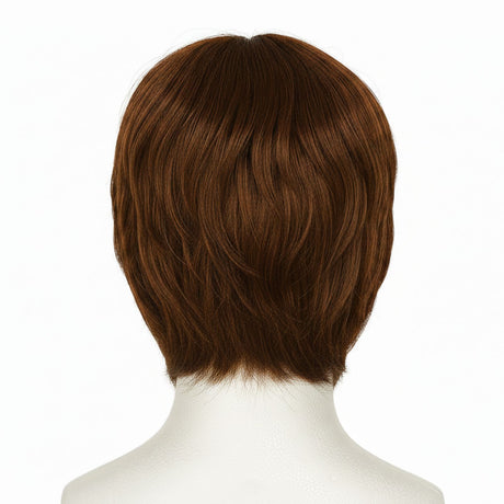 MENS COSTUME WIG Fancy Dress Halloween Party Accessory 70s 80s Hair Fun Funny - Brown