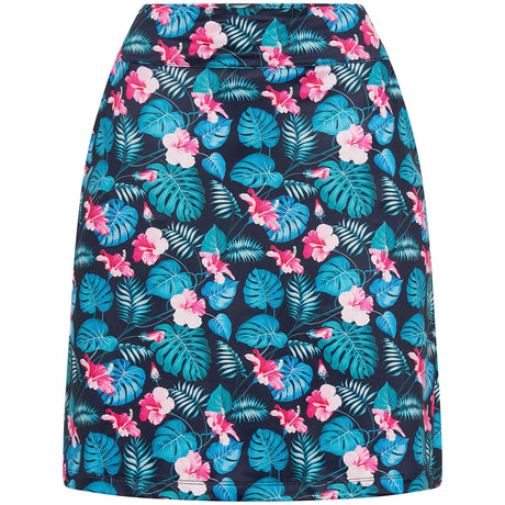 Sporte Leisure Hawaiian Aloha Printed Womens Skort - French Navy