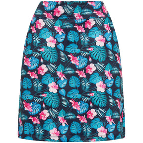 Sporte Leisure Hawaiian Aloha Printed Womens Skort - French Navy