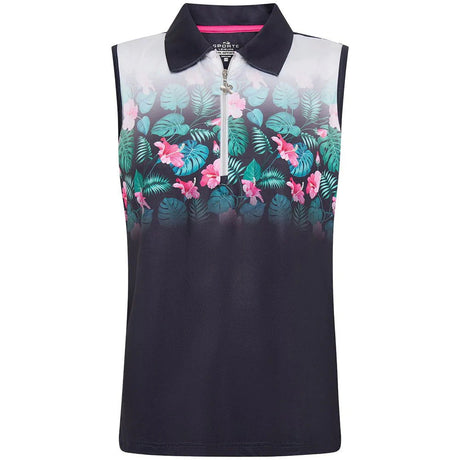 Sporte Leisure Dune Ladies Sleeveless Golf Polo Shirt - French Navy