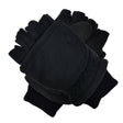Dents Mens 3M Thinsulate Shooting Gloves Half Finger Fingerless Hunting in Black
