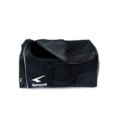 38L Sports Duffle Gym/Football/Soccer Bag w/ Shoe Storage Bag in Black