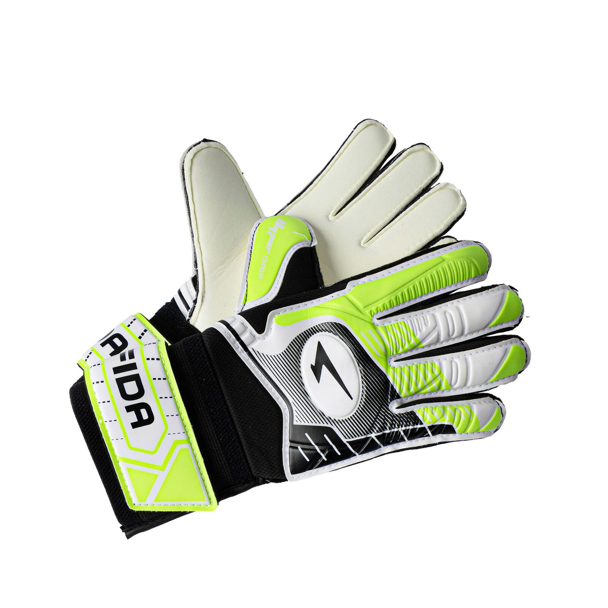 Sfida Competition Soccer Goalkeeping Gloves in Black/Lime (Futsal /Football)