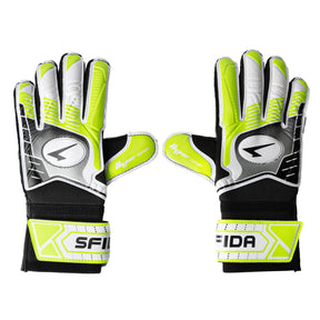 Sfida Competition Soccer Goalkeeping Gloves in Black/Lime (Futsal /Football)