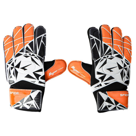 Sfida Training Soccer Football Goalkeeping Gloves in Black/Orange - 8