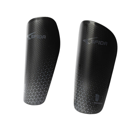 Sfida Slip-in Soccer Football Futsal Shinguard in Black/Grey