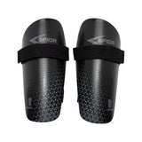 Sfida Soccer Basic Strapped Shinguard - Black/Grey (Football/Futsal)