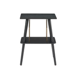 Crosley Manchester Turntable Stand - Hardwood Entertainment Stand - Black