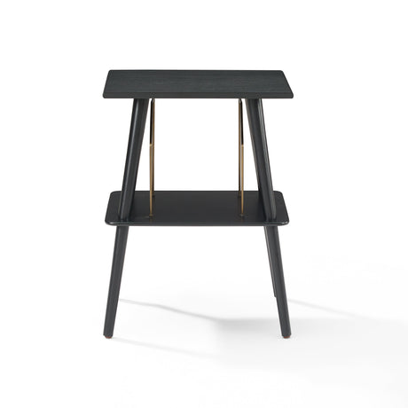 Crosley Manchester Turntable Stand - Hardwood Entertainment Stand - Black