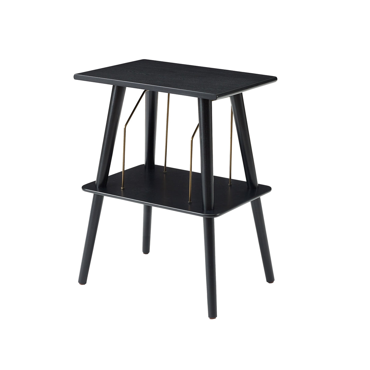 Crosley Manchester Turntable Stand - Hardwood Entertainment Stand - Black